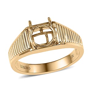 Luxoro 10K Yellow Gold Men's Ring (Size 11.0) 5.88 Grams