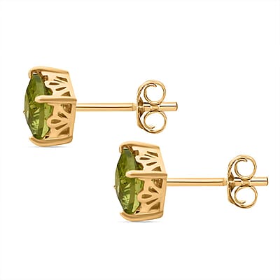 Peridot 2.21 ctw Earrings in Sterling Silver