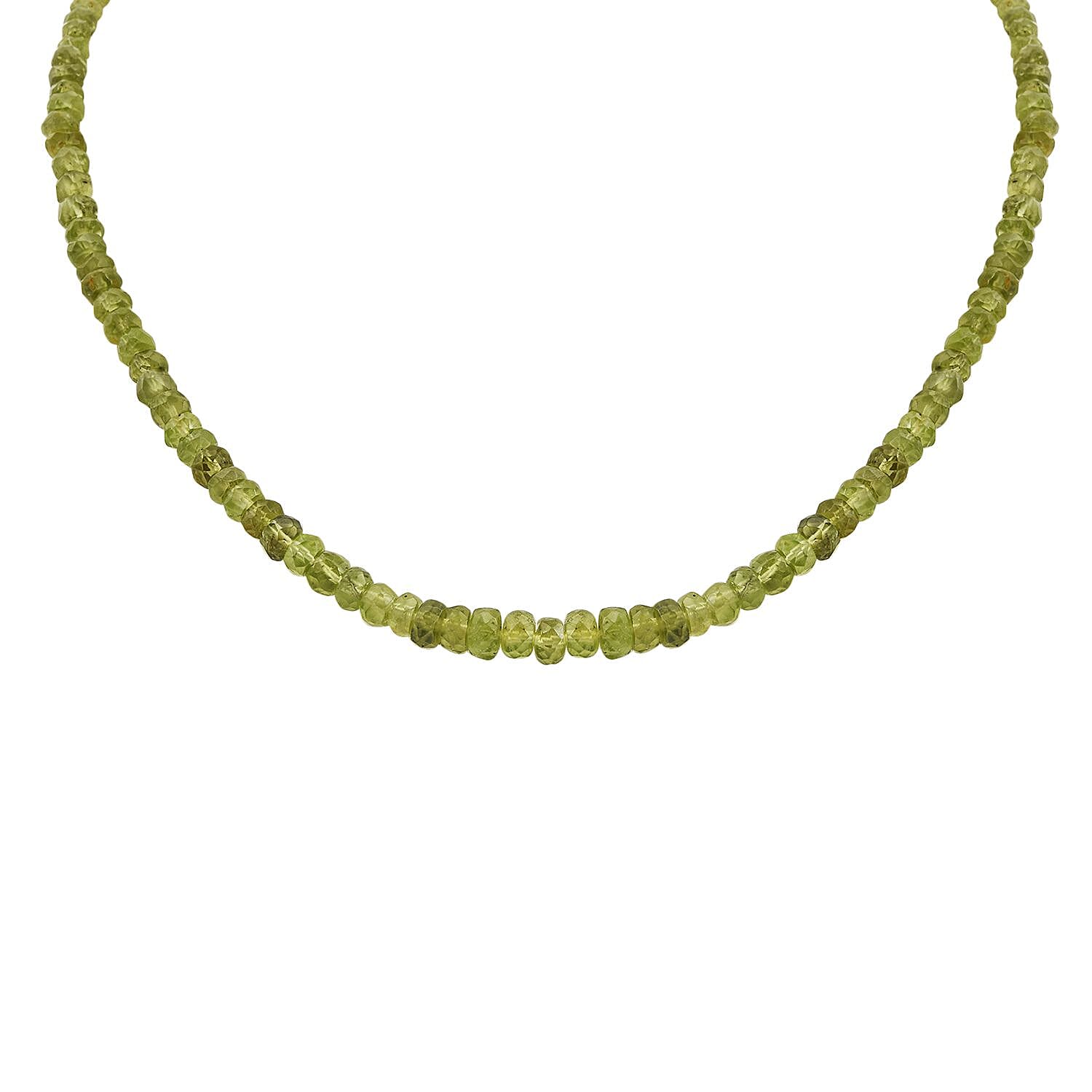 Hebei Peridot Necklace Sterling Silver 85.00 ctw (18 Inches)