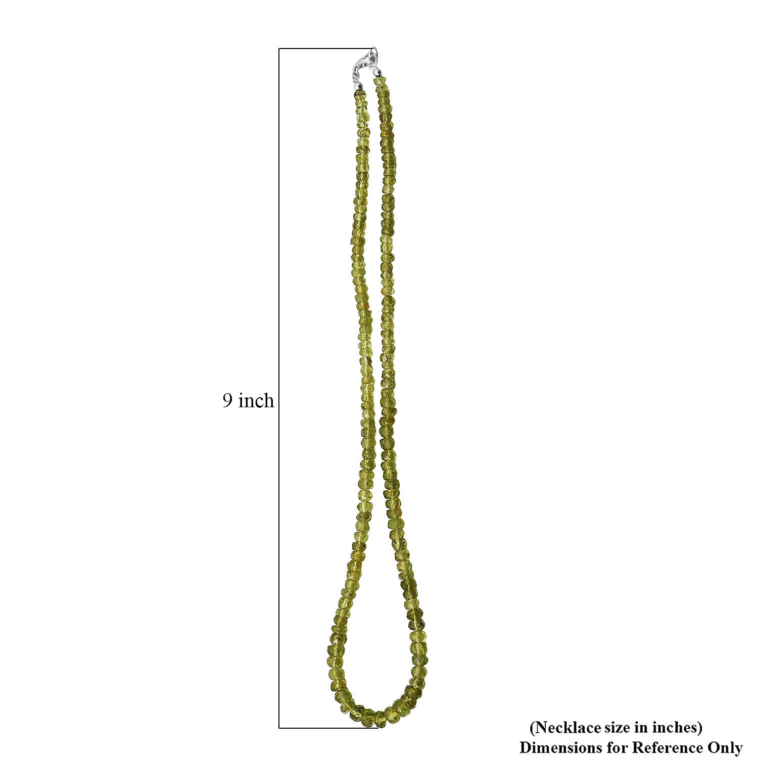 Hebei Peridot Necklace Sterling Silver 85.00 ctw (18 Inches)