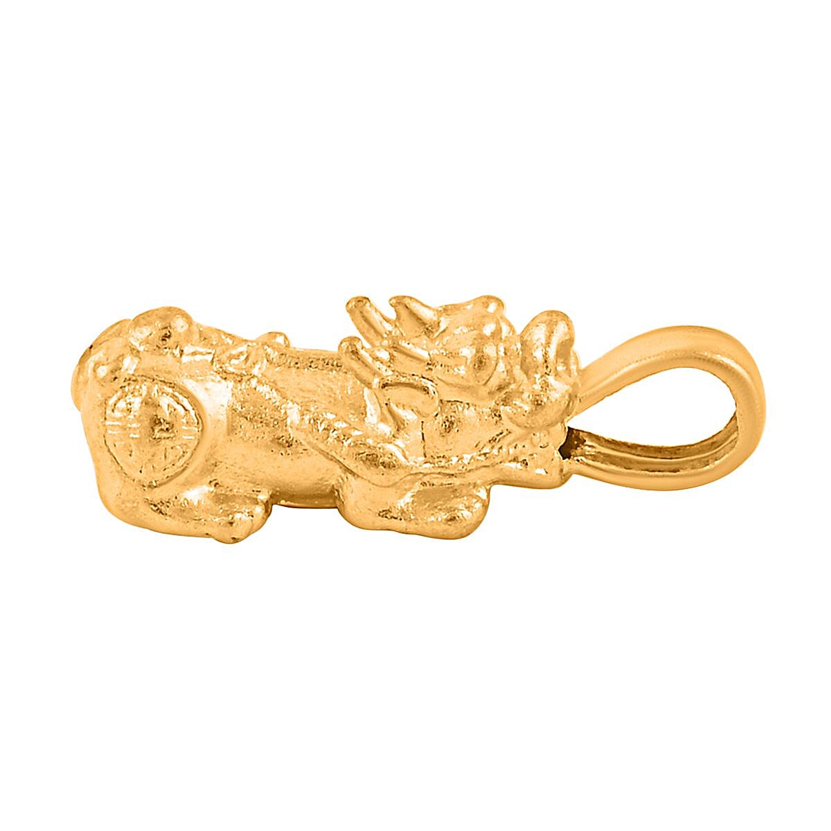 24K Yellow Golden Pixiu Pendant without Chain (0.10 g) image number 3