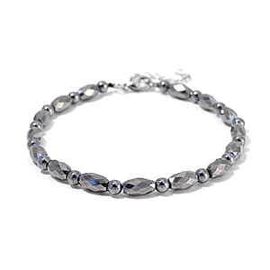 Terahertz 45.00 ctw Beaded Anklet in Stainless Steel (9.5-11.5In)