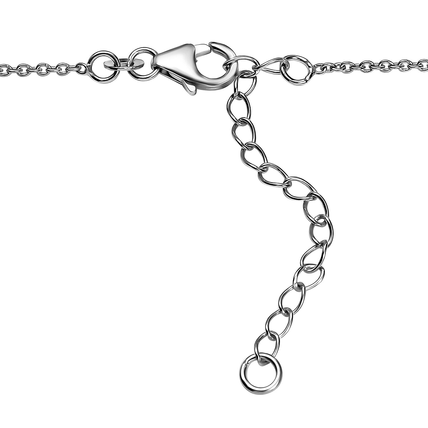 Karis Verde Onyx 56.00 ctw Flowing Vines Necklace 18 Inches in Platinum Bond