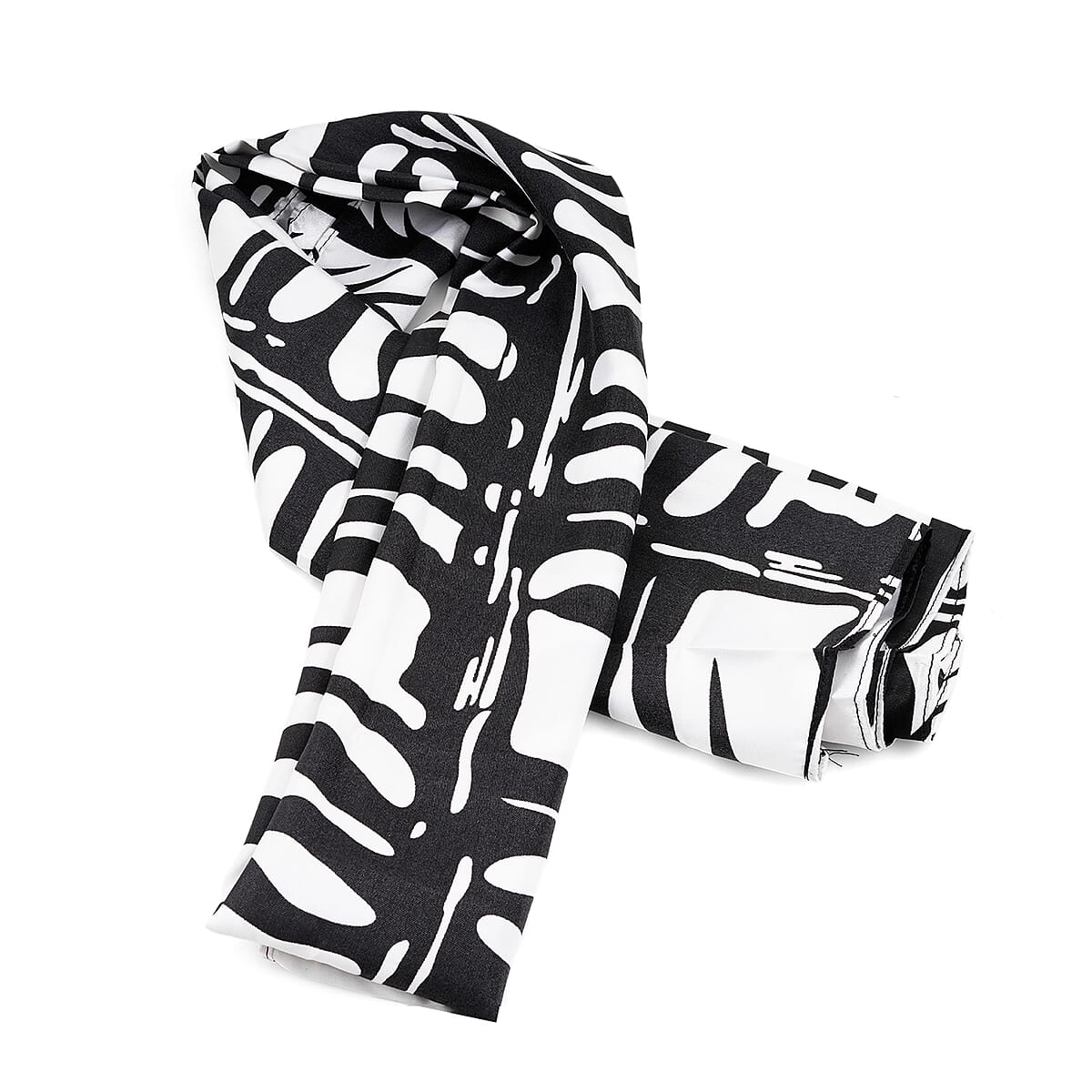 Winlar White Zebra Satin Scarf image number 0