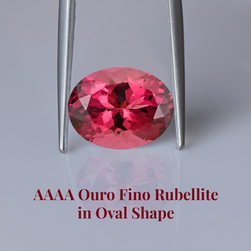 Certified & Appraised AAAA Ouro Fino Rubellite (Ovl Free Size) 8.04 ctw