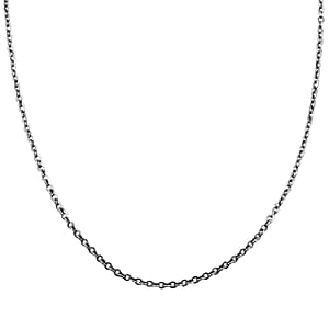 Cable Chain Necklace in Stainless Steel 18 Inches