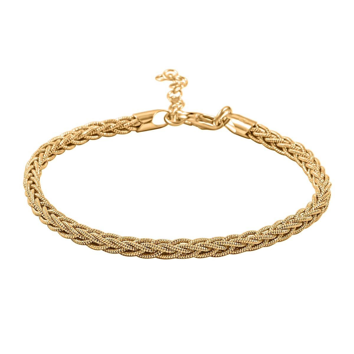 Bismark Chain Bracelet in 14K Yellow Gold Over Sterling Silver (7.00 In) 7.90 Grams image number 0