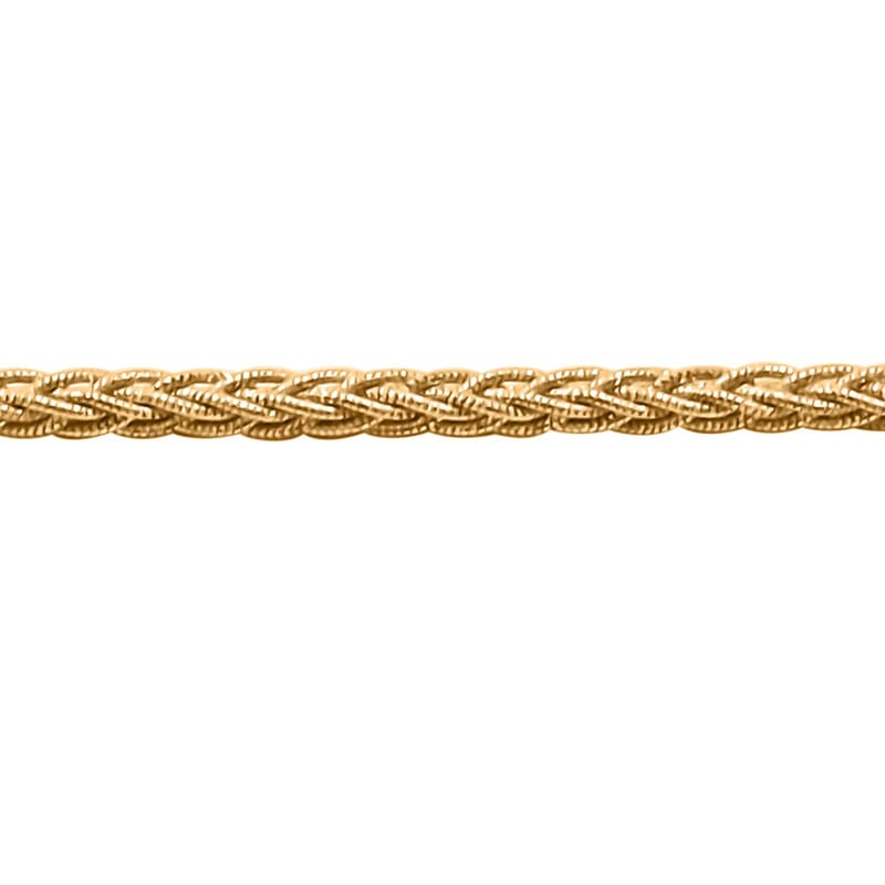 Bismark Chain Bracelet in 14K Yellow Gold Over Sterling Silver (7.00 In) 7.90 Grams