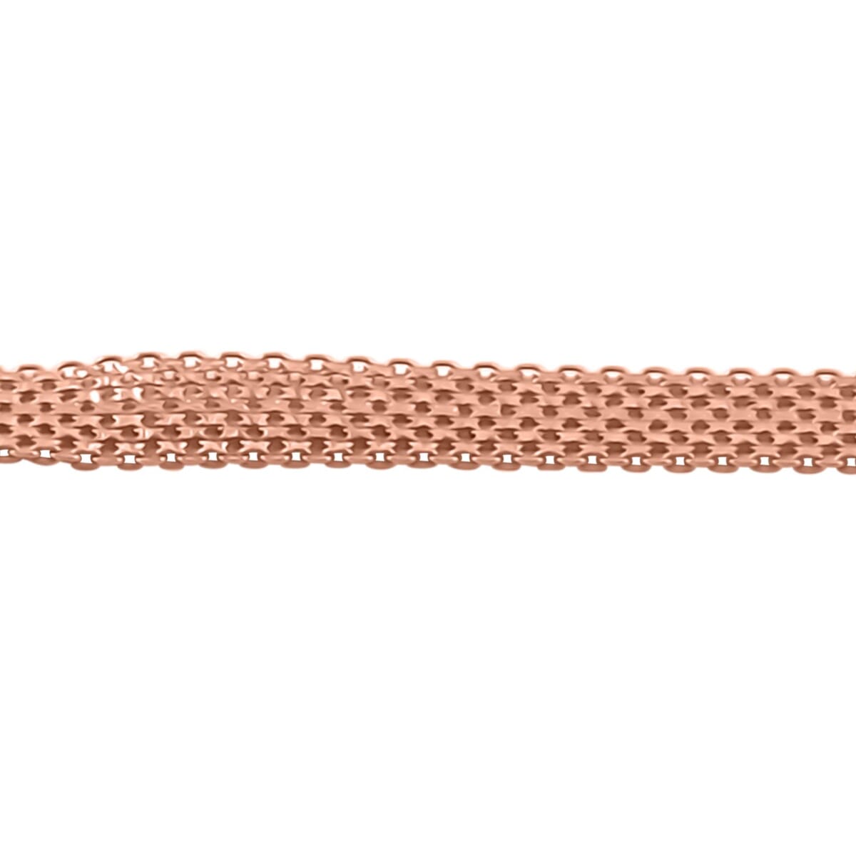 Bismark Chain Bracelet in 14K Rose Gold Over Sterling Silver (7.50 In) 7.60 Grams image number 3