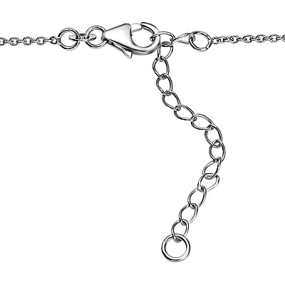 D'Joy Premium Malagasy Pine Apatite and White Zircon 11.35 ctw Floral Canopy Necklace in Rhodium Over Sterling Silver 18 Inches