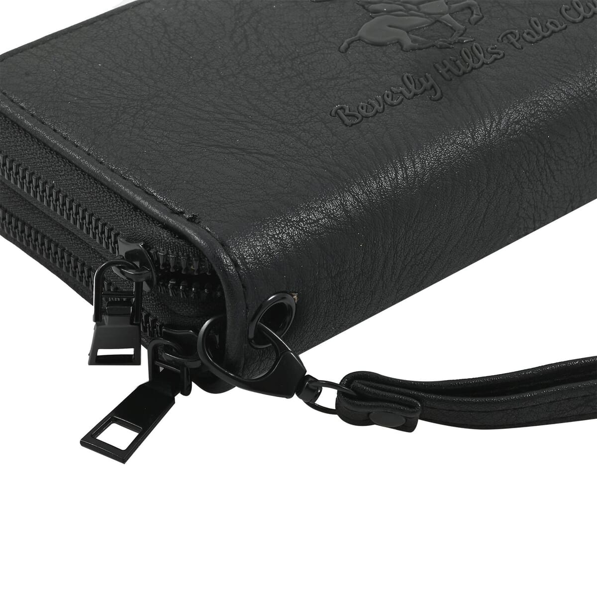Beverly Hills Polo Club Black Vegan Leather Writstlet Wallet image number 2