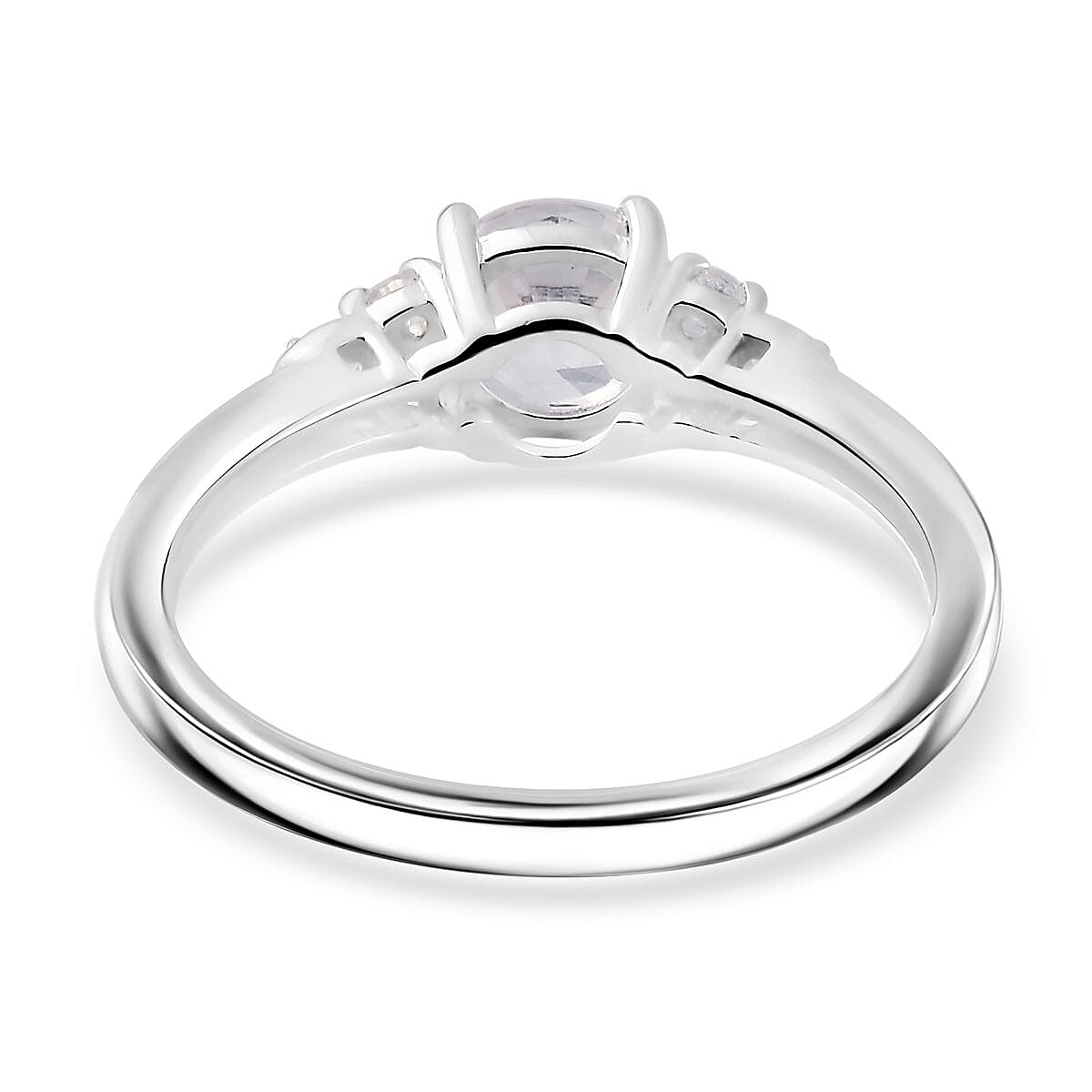 D'Joy Lab Created White Sapphire 1.25 ctw Ring in Sterling Silver (Size 11.0) image number 4