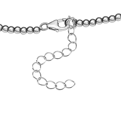 D'Joy Artisan Crafted White Buffalo 24.65 ctw  Native American and Southwest Necklace in Black Oxidized Sterling Silver 18-20 Inches