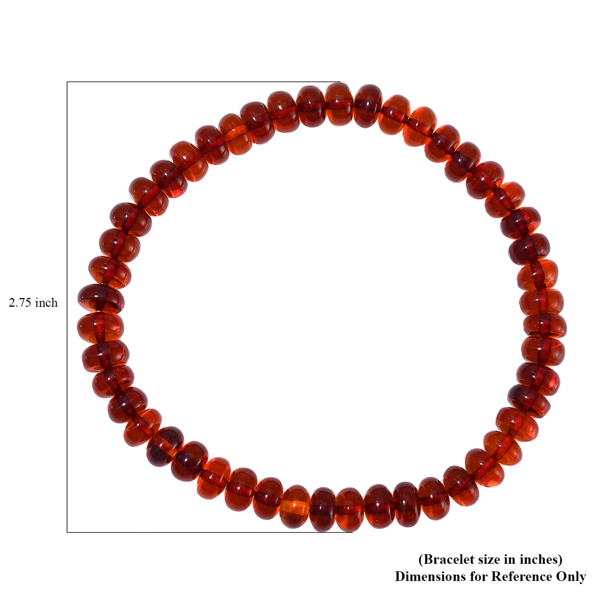 Baltic Amber Beaded Stretch Bracelet image number 3