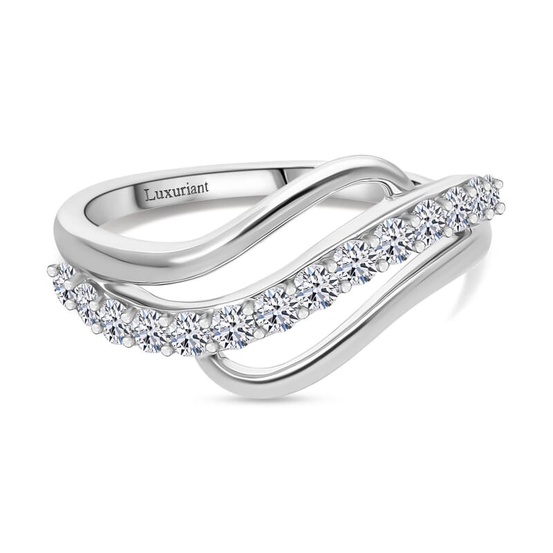 Luxuriant Lab Grown Diamond G-H SI 0.50 ctw Ring in 9K White Gold (Size 9.0)
