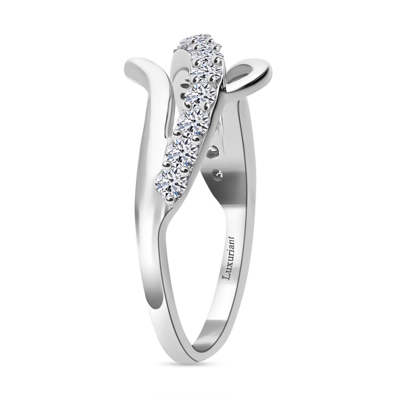 Luxuriant Lab Grown Diamond G-H SI 0.50 ctw Ring in 9K White Gold (Size 9.0)