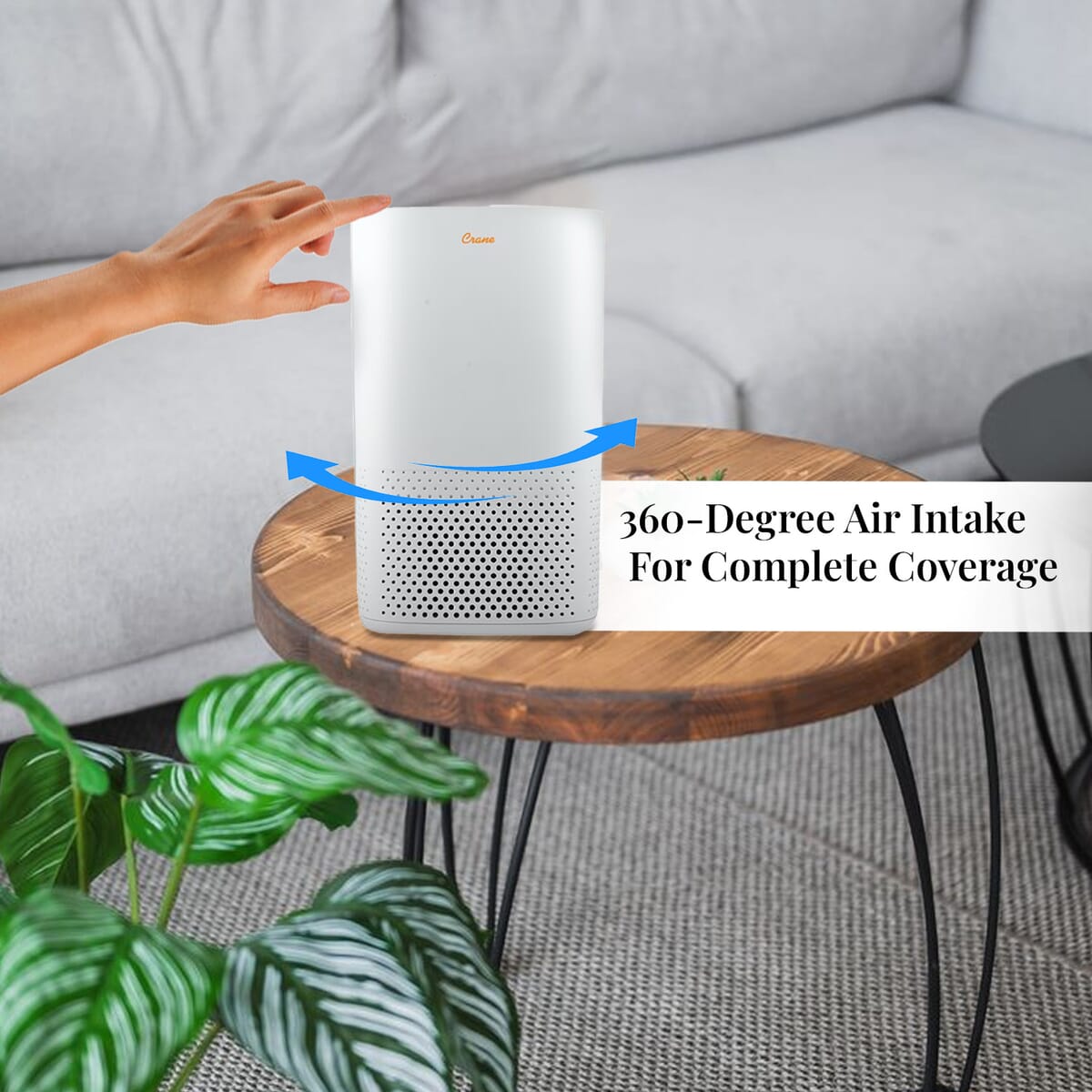 Closeout Crane True HEPA Protection Air Purifier image number 2