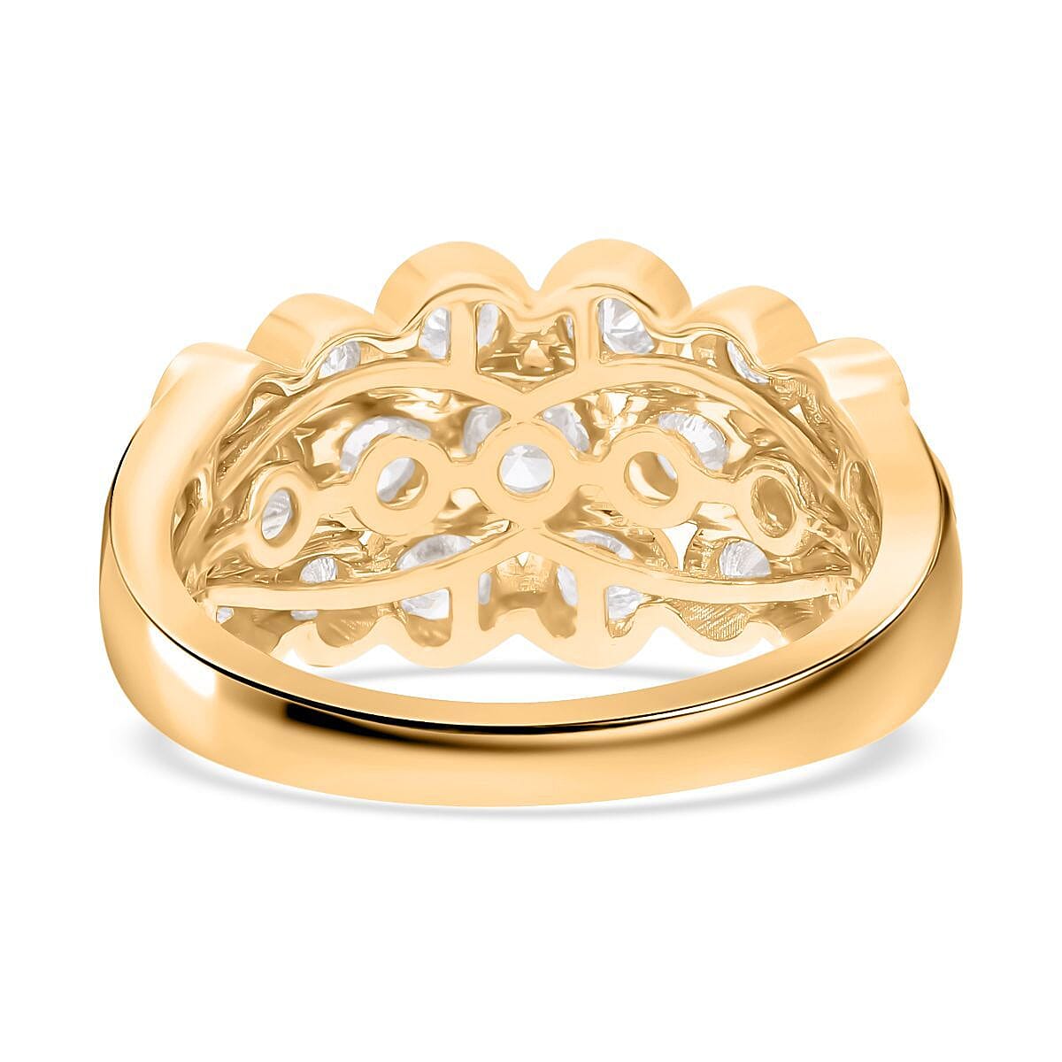 Luxuriant Lab Grown Diamond VS 1.01 ctw Ring in 10K Yellow Gold (Size 8.0)