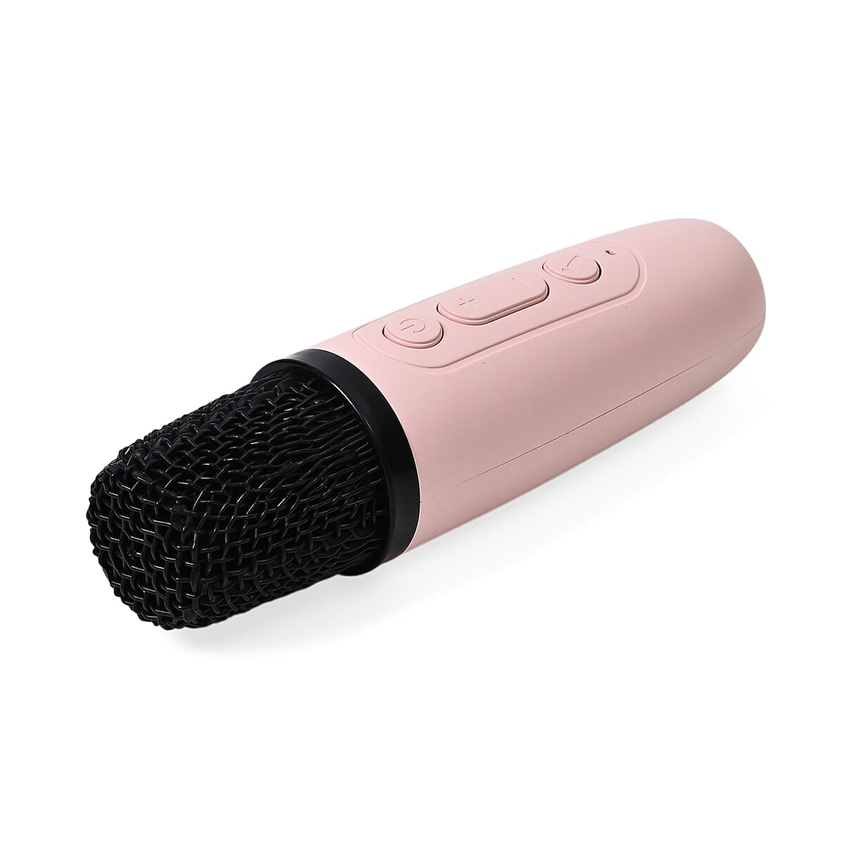 Mini Bluetooth Karaoke Speaker with Colorful LED lights and 2pc Wireless Microphone - Pink image number 6