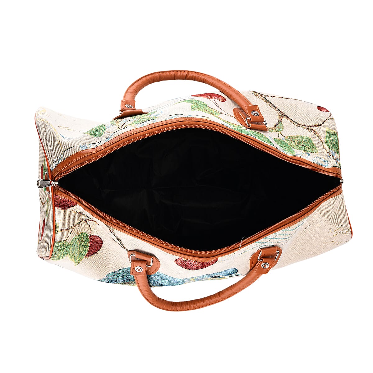 La Marey Multi Color Bird Print Polyester Duffel Bag image number 5