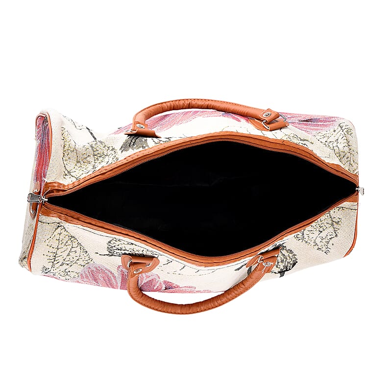 La Marey Multi Color Daisy Print Polyester Duffel Bag