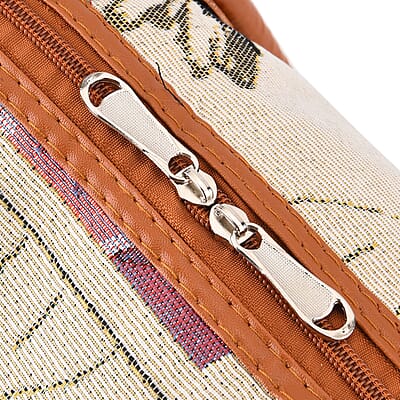 La Marey Multi Color Daisy Print Polyester Duffel Bag
