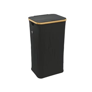 CLOSEOUT Hennez Adreian Collapsible Laundry Basket - Medium (100L) - Black (Ships in 8-10 Business Days)