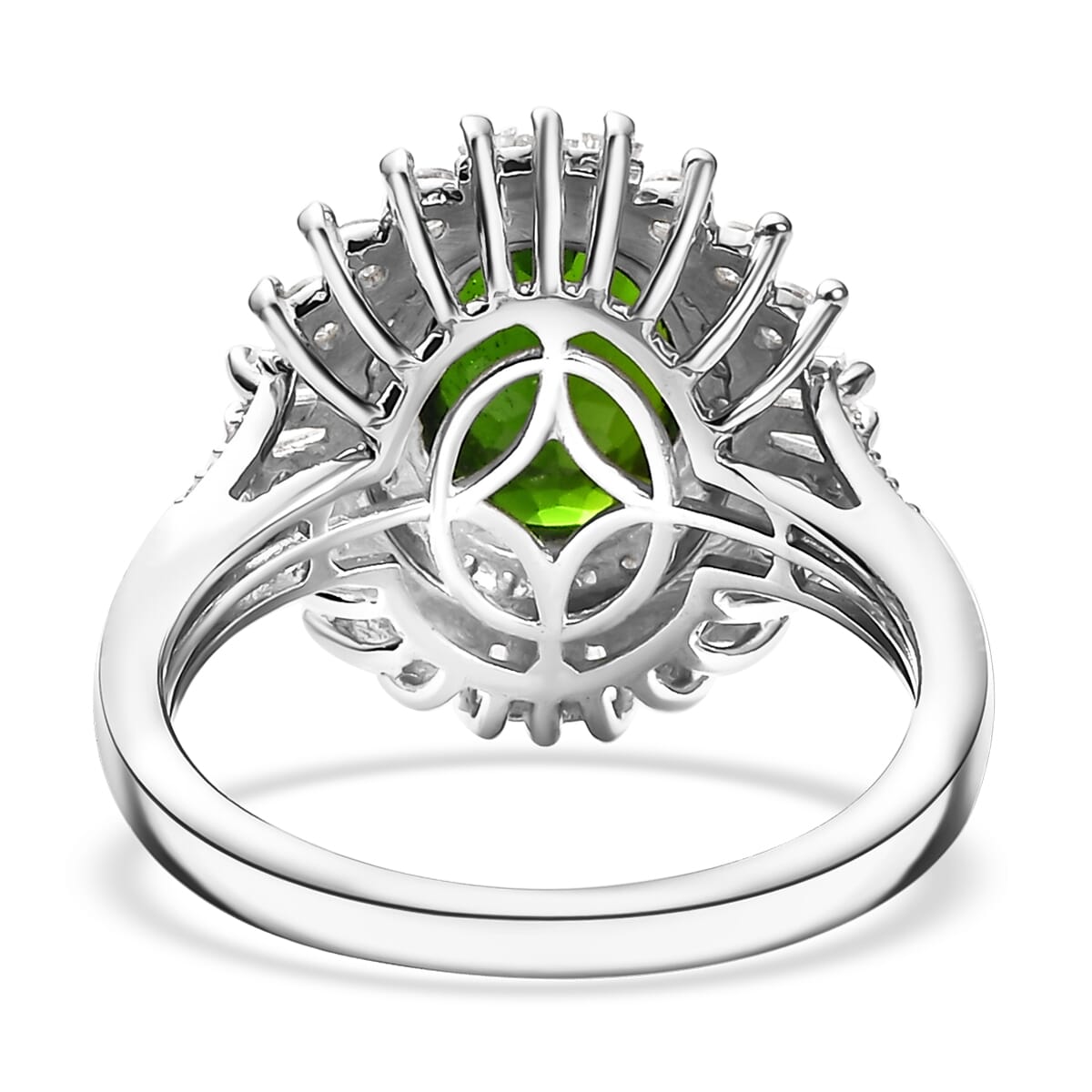 Buy D'Joy Chrome Diopside and Moissanite 3.60 ctw Starburst