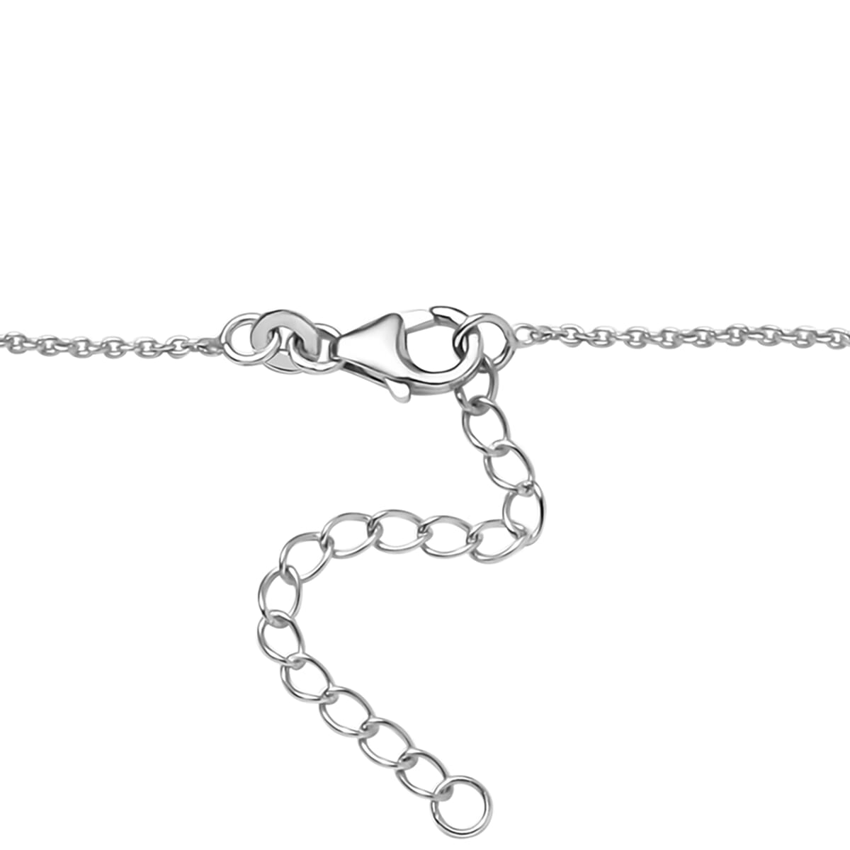 D'Joy Chrome Diopside and Orissa Rhodolite Garnet 4.20 ctw Butterfly Necklace in Rhodium Over Sterling Silver 18 Inches image number 4