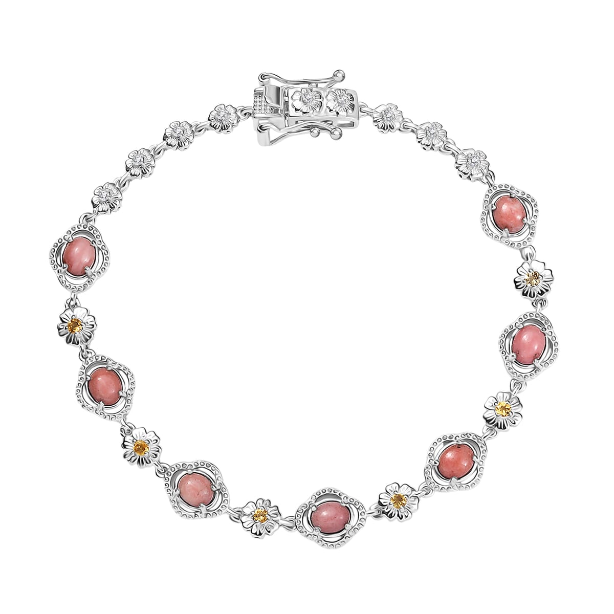 Epic Deal Karis Oregon Peach Opal and Multi Gemstone 2.25 ctw Bracelet (7.25 In) image number 0