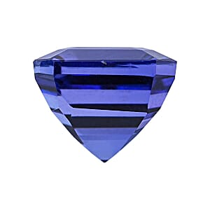 Certified 5.00 ctw Square Asscher Cut Tanzanite Loose Gemstone &ndash; AAAA Grade, Free Size