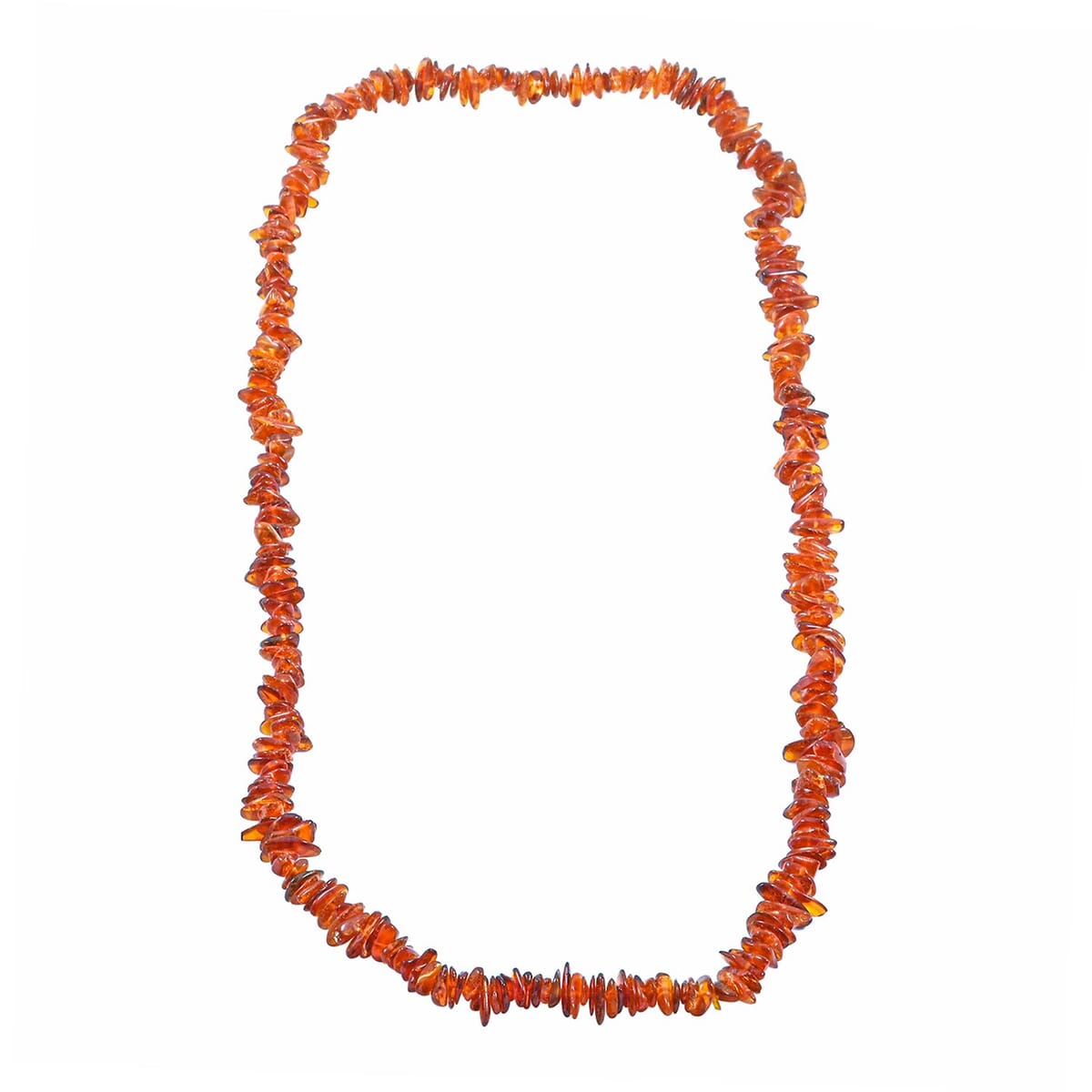 Baltic Dark Amber Beaded Necklace 30 Inches image number 0
