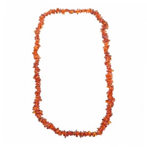 Baltic Dark Amber Beaded Necklace 30 Inches