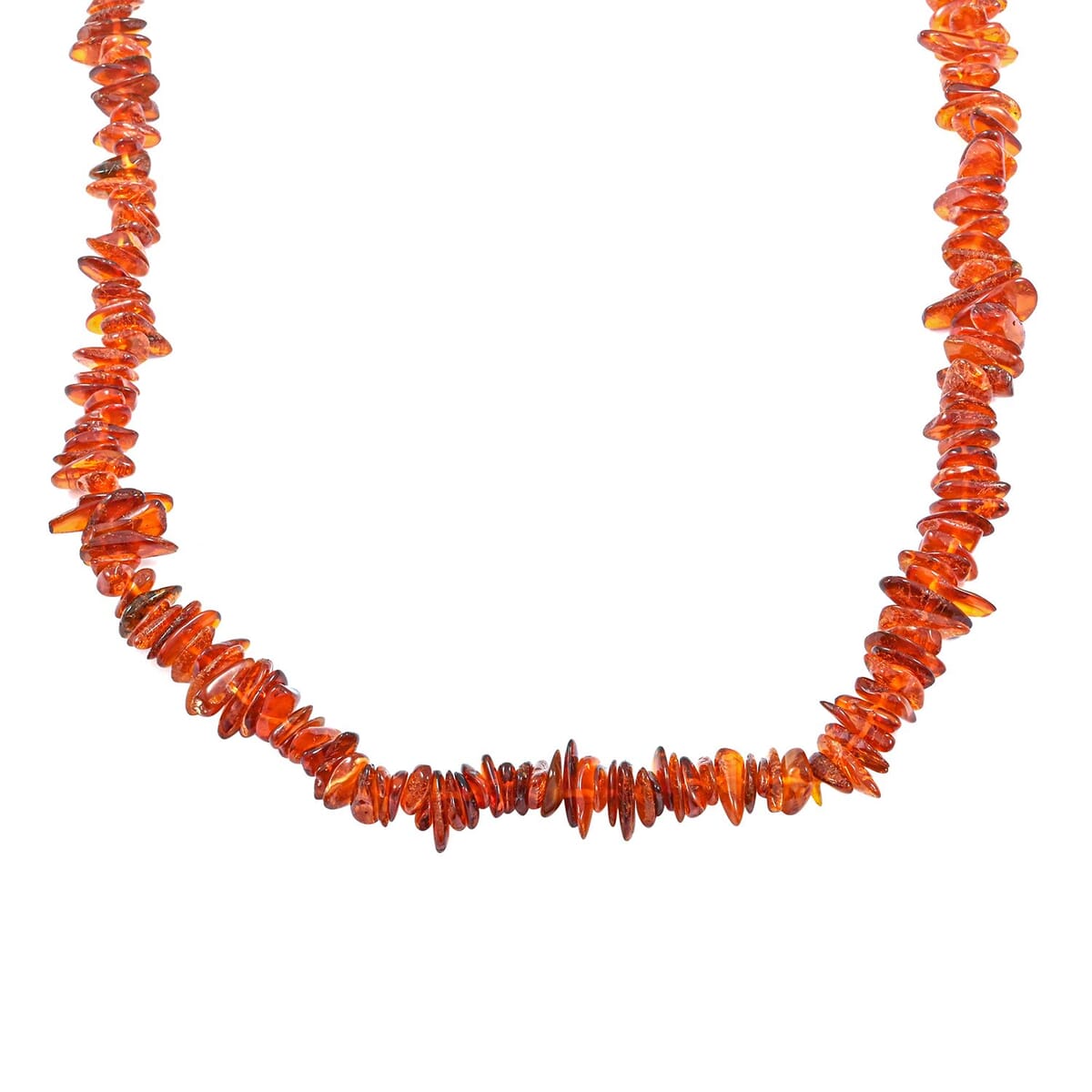 Baltic Dark Amber Beaded Necklace 30 Inches image number 2