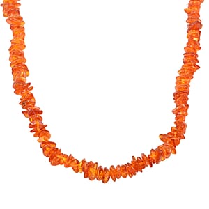 Light Baltic Amber Beaded Necklace 30 Inches