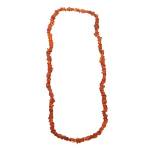 Dark Baltic Amber Beaded Necklace 30 Inches