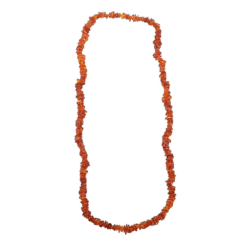 Dark Baltic Amber Beaded Necklace 30 Inches