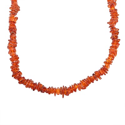 Dark Baltic Amber Beaded Necklace 30 Inches