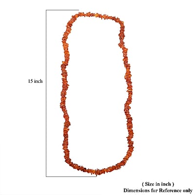 Dark Baltic Amber Beaded Necklace 30 Inches