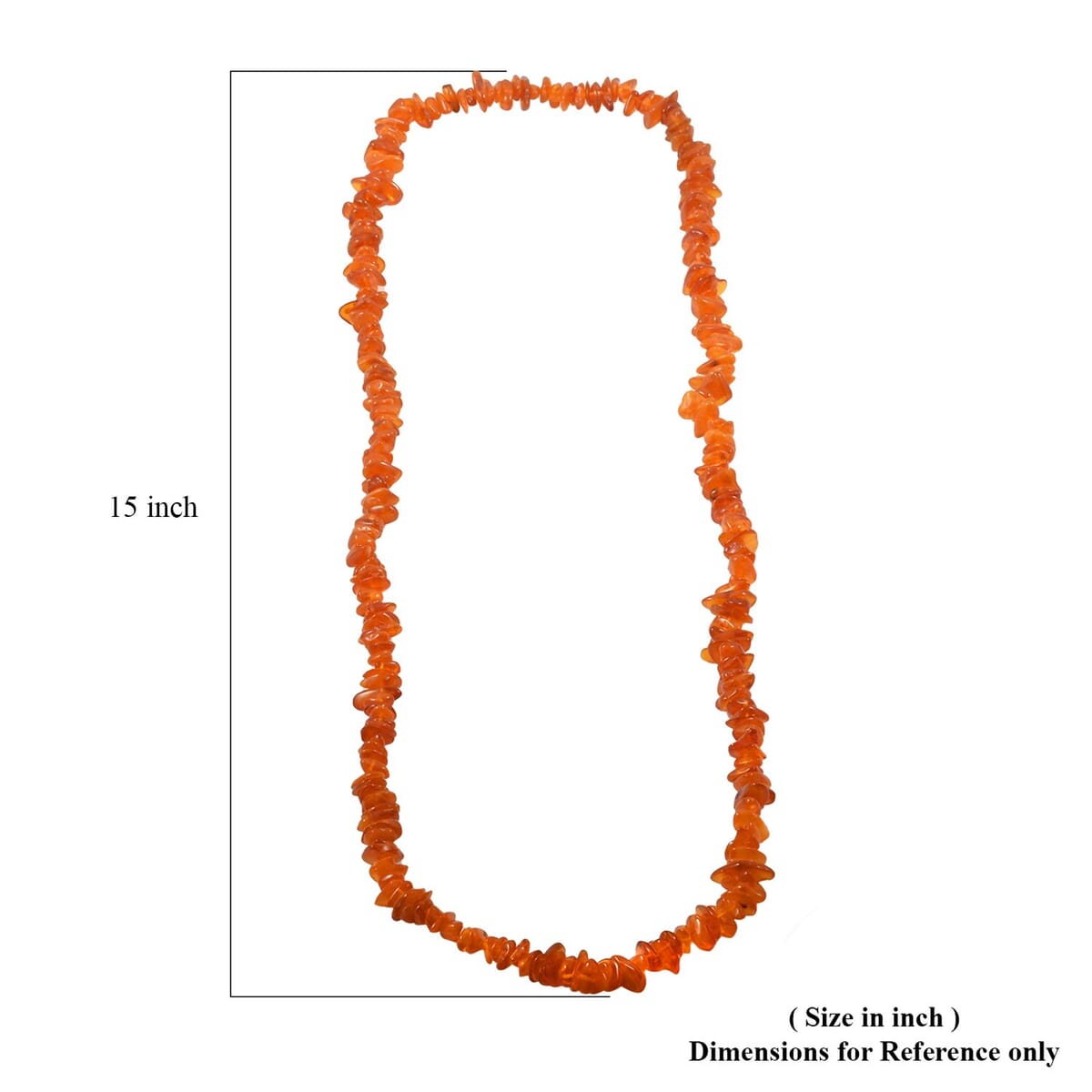 Light Baltic Amber Beaded Necklace 32 Inches image number 3