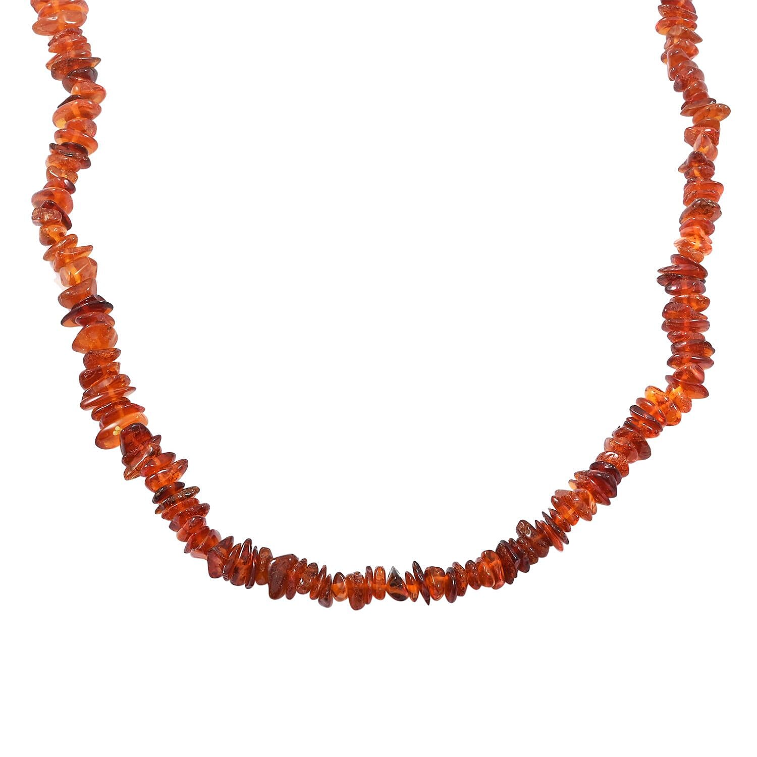 Dark Baltic Amber Beaded Necklace 32 Inches