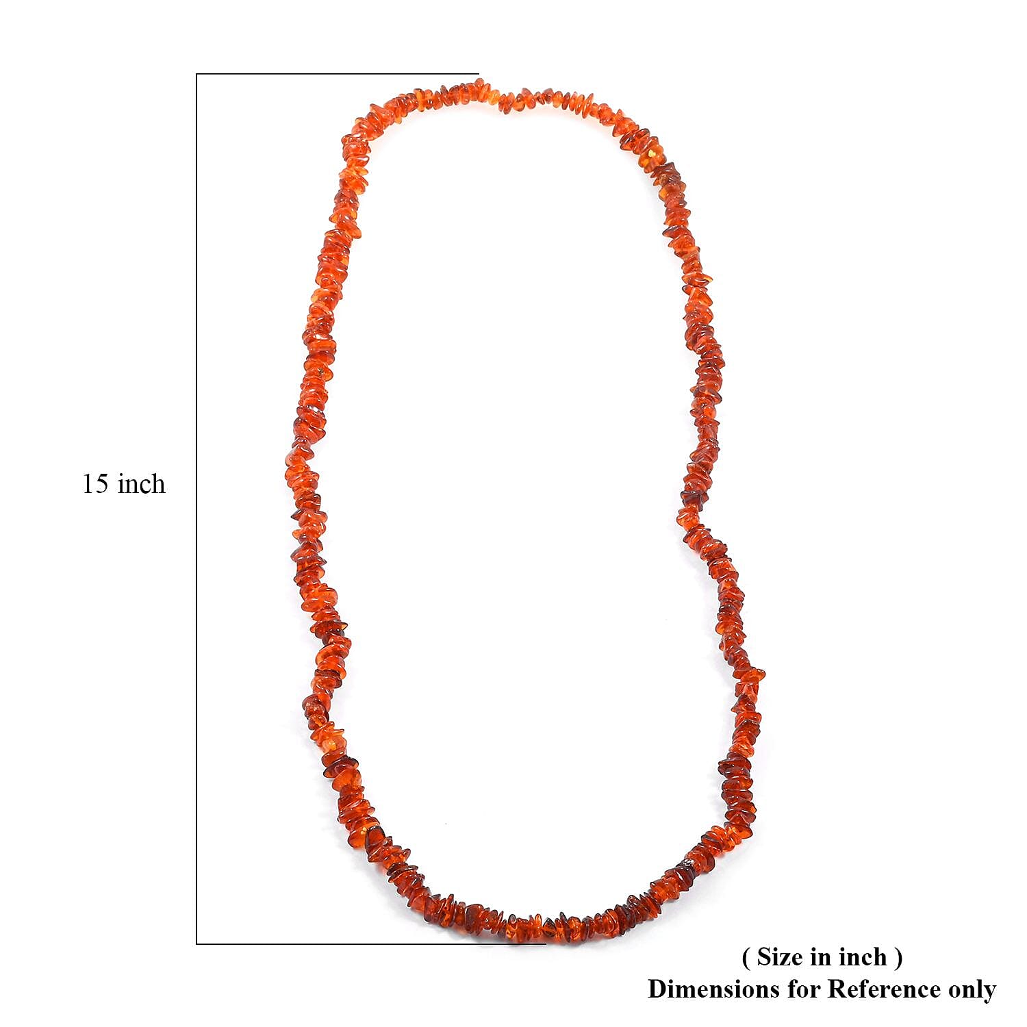 Dark Baltic Amber Beaded Necklace 32 Inches