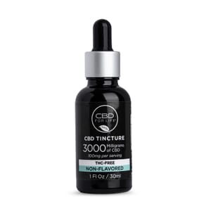 CBD For Life 3000mg Natural CBD Tincture - 1oz