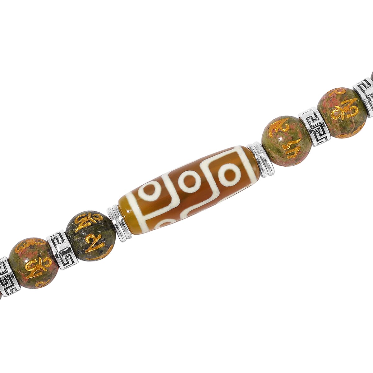 Agate, Unakite Necklace (18-20 Inches) in Silvertone 305.00 ctw image number 3