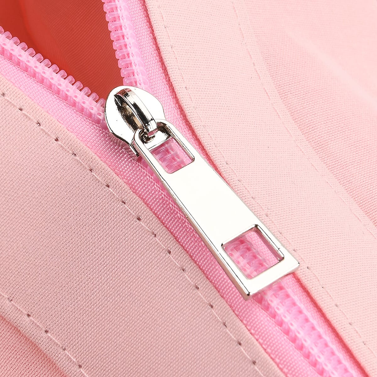 Pink Woven Bohemian Circle Pattern Paper Straw Tote Bag image number 6