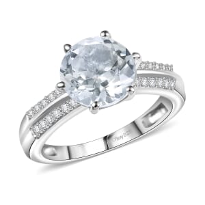D'Joy Golconda Topaz 3.85 ctw Star Brilliance Ring in Platinum Over Sterling Silver (Size 10.0)