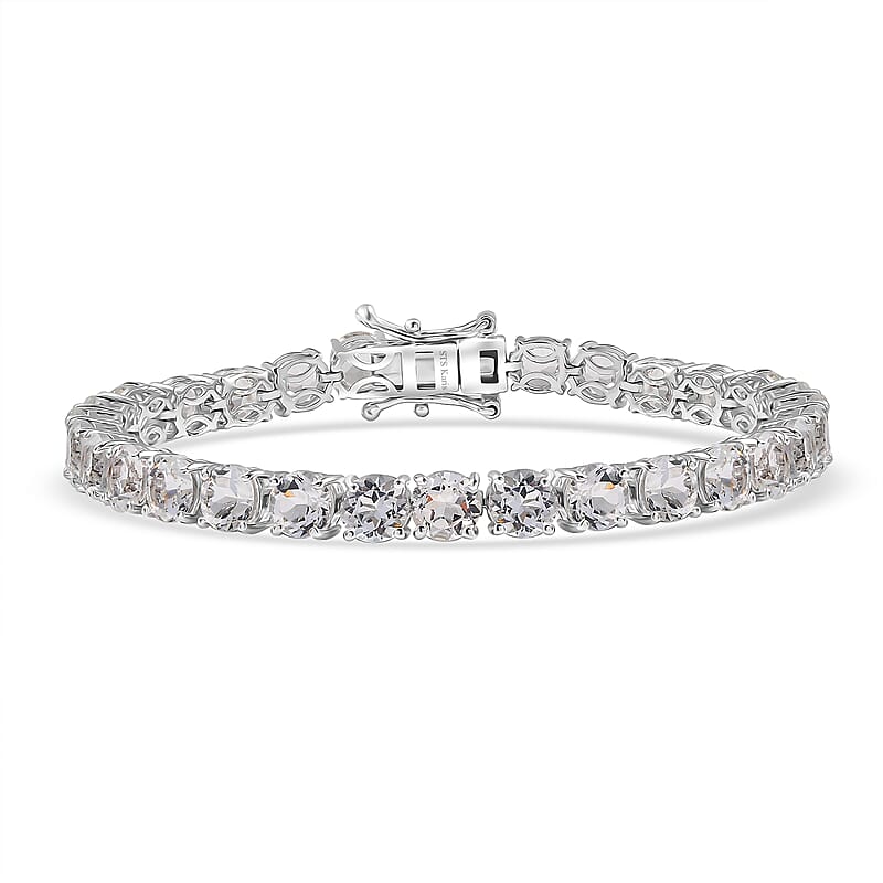 Karis Golconda Topaz 18.00 ctw Tennis Bracelet in Platinum Bond (6.50 In)