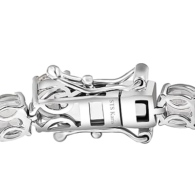 Karis Golconda Topaz 18.00 ctw Tennis Bracelet in Platinum Bond (6.50 In)