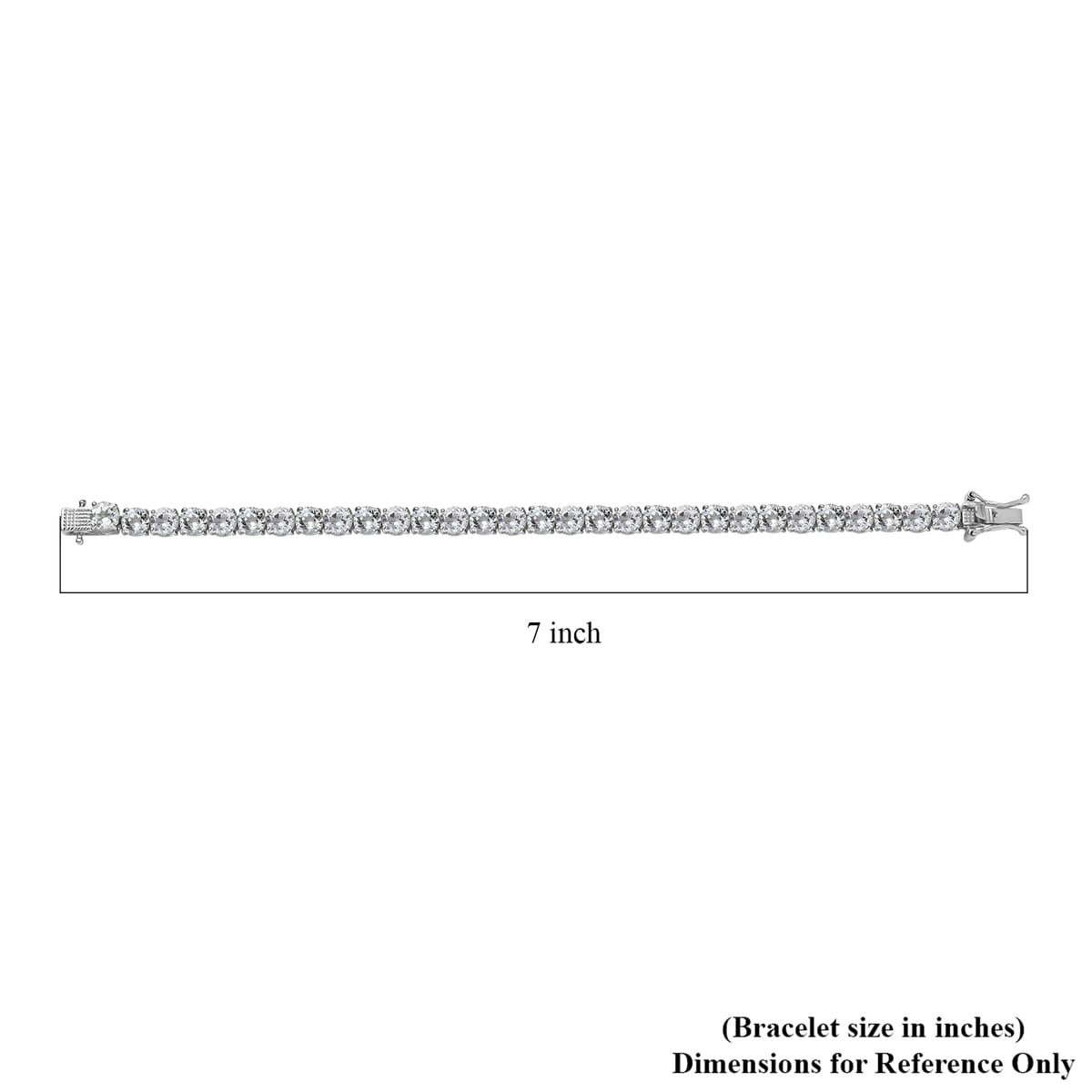 Karis Golconda Topaz 18.00 ctw Tennis Bracelet in Platinum Bond (6.50 In) image number 4