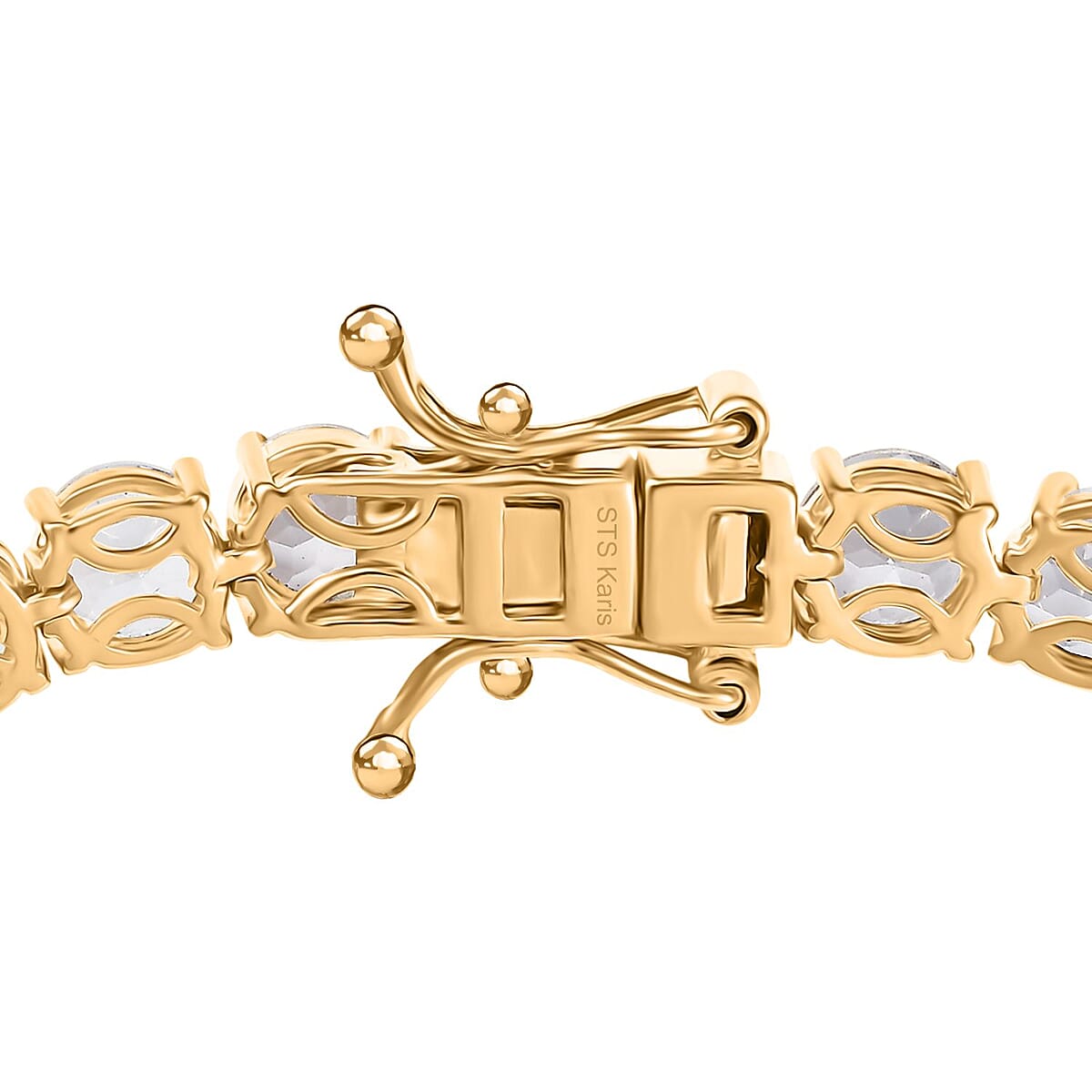 Karis Golconda Topaz 18.50 ctw Tennis Bracelet in 18K YG Plated (6.50 In) image number 3